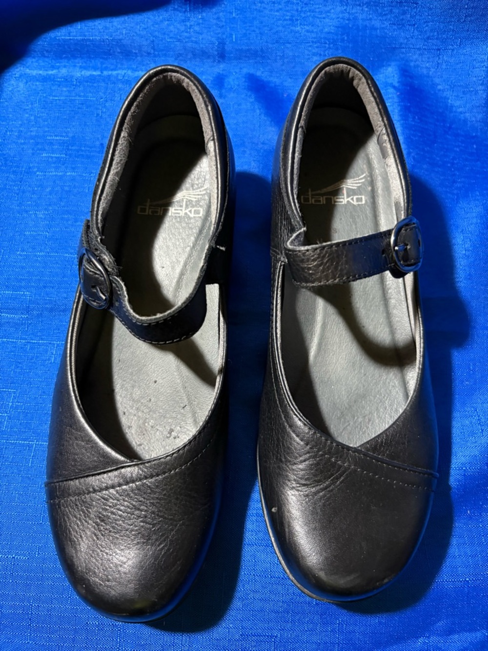 Dansko black leather Mary Jane shoes